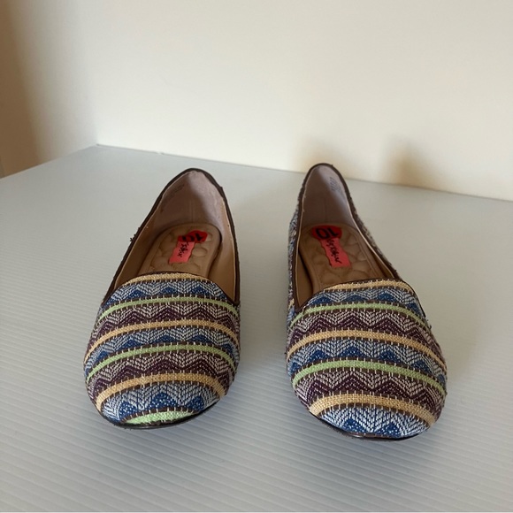 Betsey Johnson Fabric Patterned Ballet Flats size 10 - Picture 6 of 8